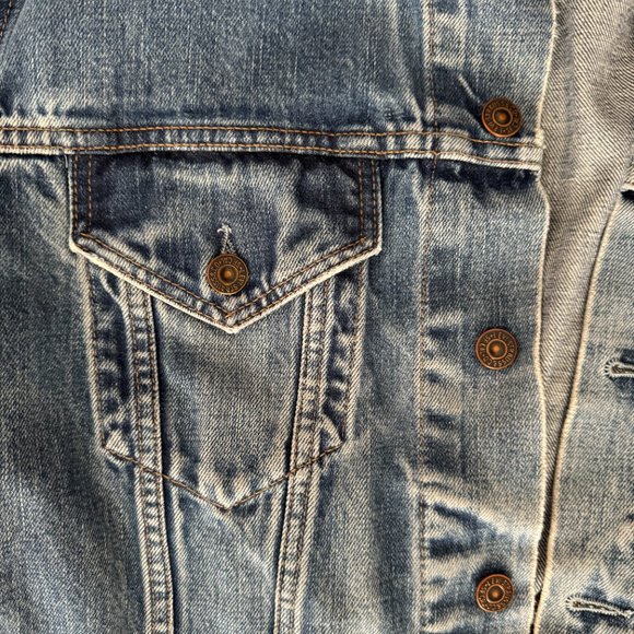 Levi's 70550 04  Denim Trucker Rider  Jacket size L - Picture 6 of 8